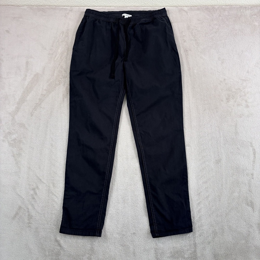 James Perse Utility Drawstring Pants in Black Women 1 Small Old Money $265